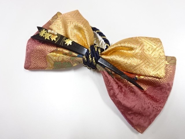 JAPANESE KIMONO / ANTIQUE RIBBON HAIR ACCESSORY